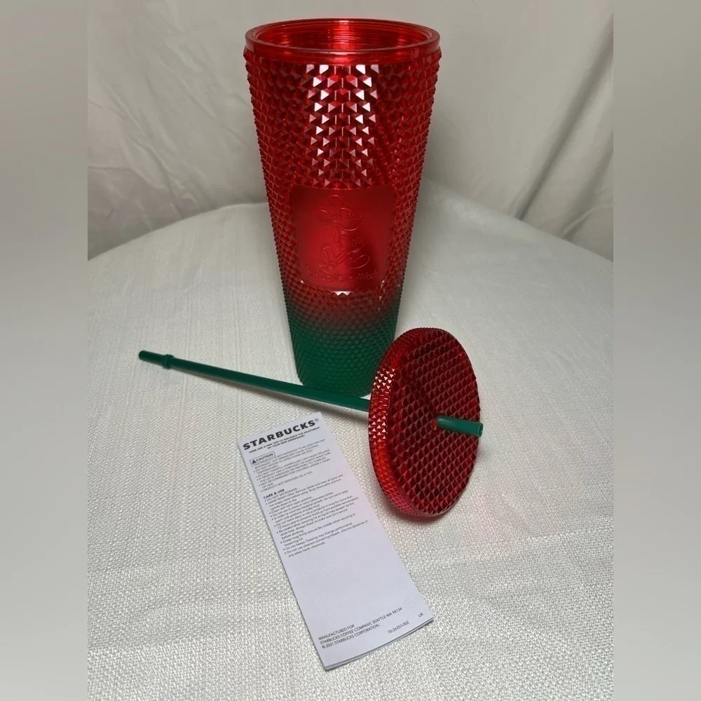 Starbucks x Disney Tumbler - Christmas Red/Green - 24 oz - NWT!